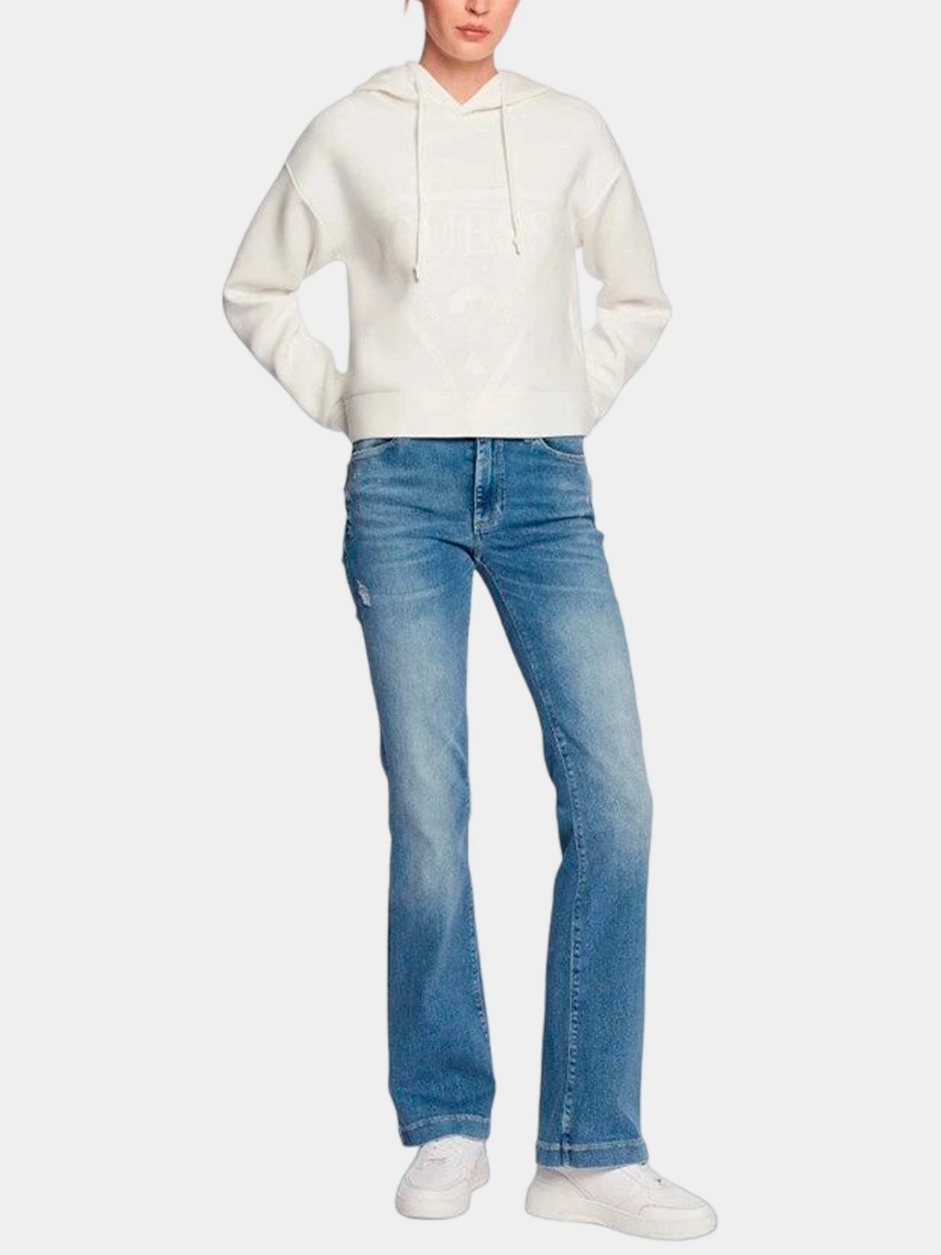 Худи и свитшоты GUESS модель V2YQ08-K7UW2-G6K5 Фото