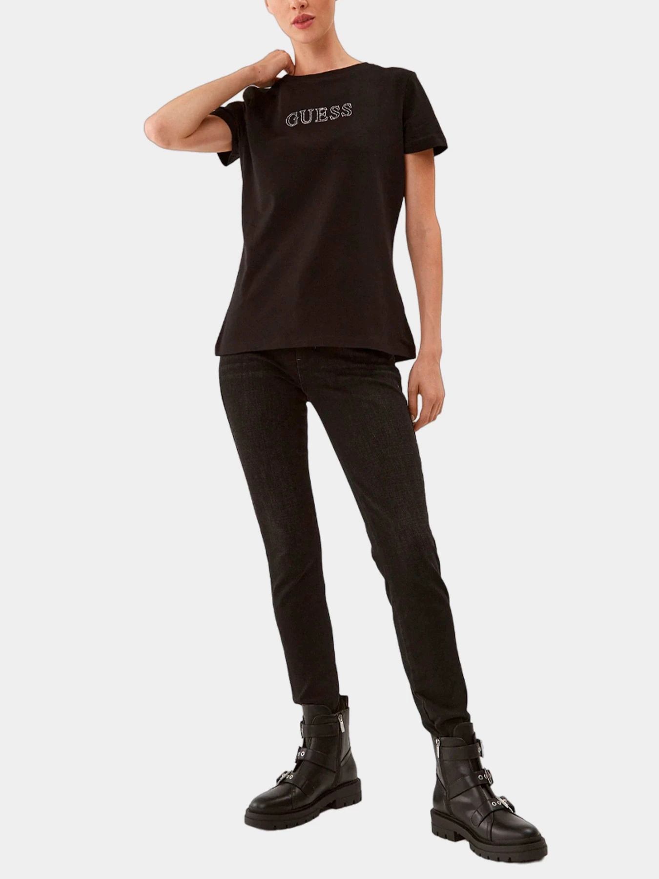 Футболки и поло GUESS модель V3BI11-J1314-JBLK Футболки и поло GUESS модель V3BI11-J1314-JBLK Фото