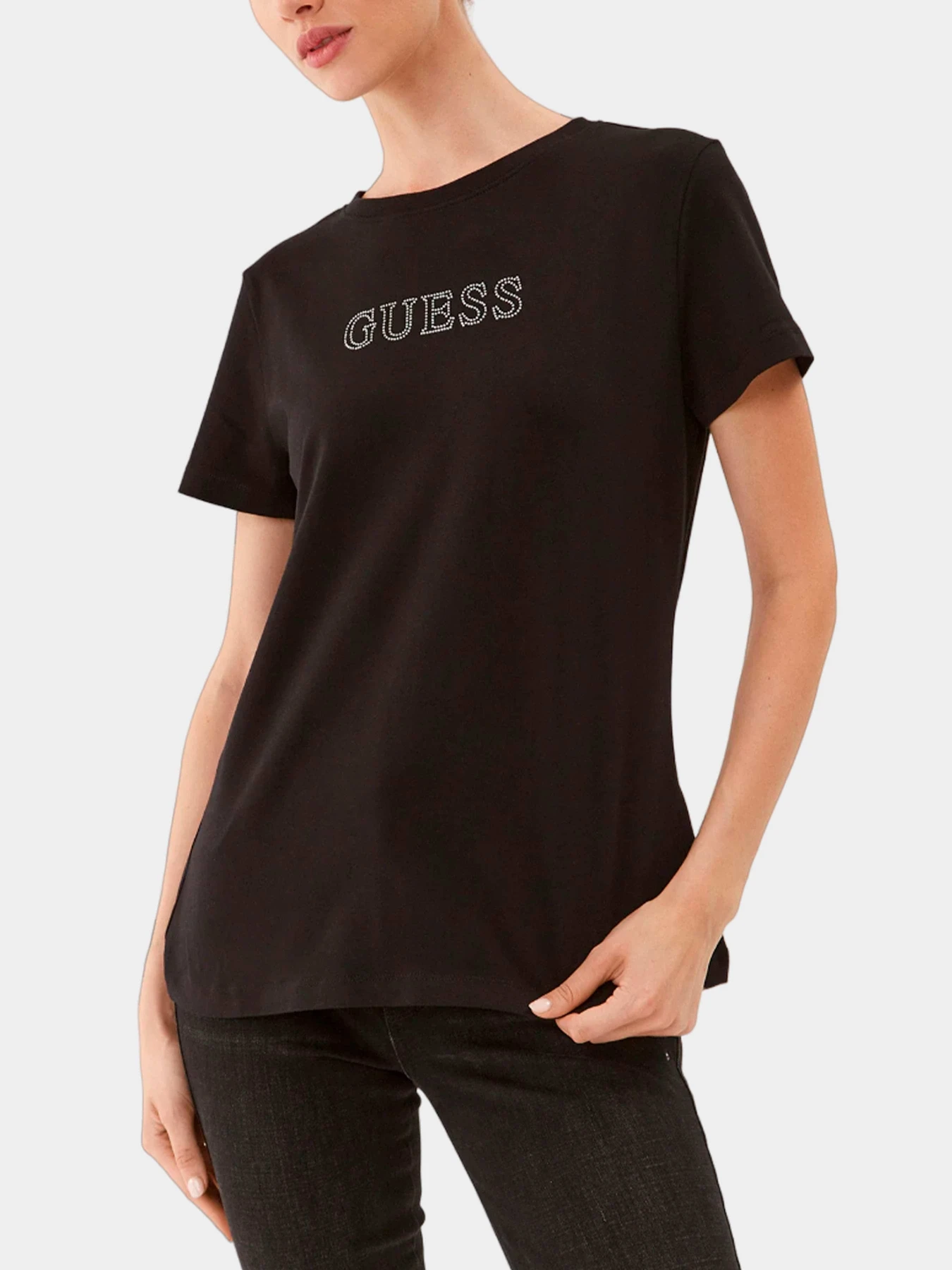 Футболки и поло GUESS модель V3BI11-J1314-JBLK Футболки и поло GUESS модель V3BI11-J1314-JBLK Фото