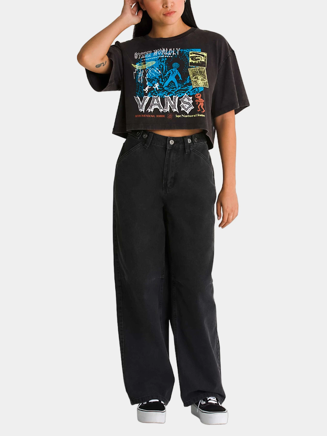 Футболки и поло Vans модель VN000GB6BLK1 Футболки и поло Vans модель VN000GB6BLK1 Фото