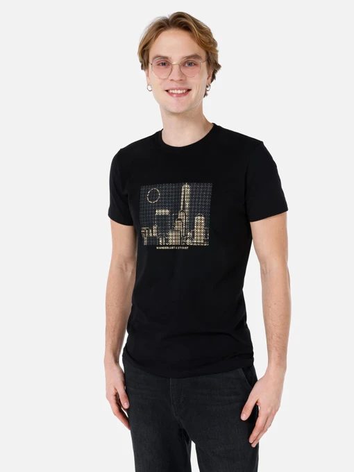 Футболкалар мен поло жейделер Colin’s үлгі CL1064715_BLK Фото