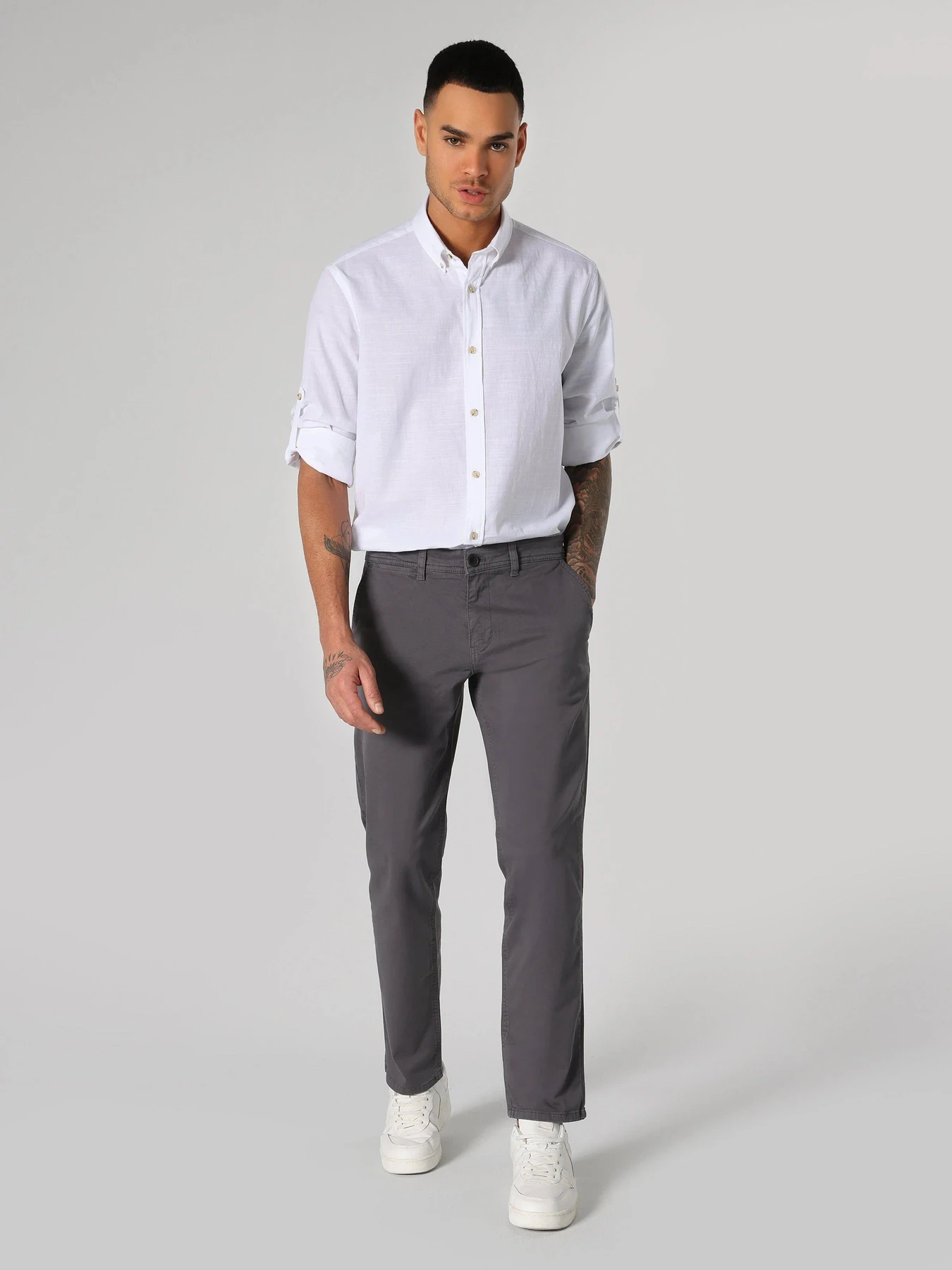 Рубашки Colin’s модель CL1058567_WHT Рубашки Colin’s модель CL1058567_WHT Фото