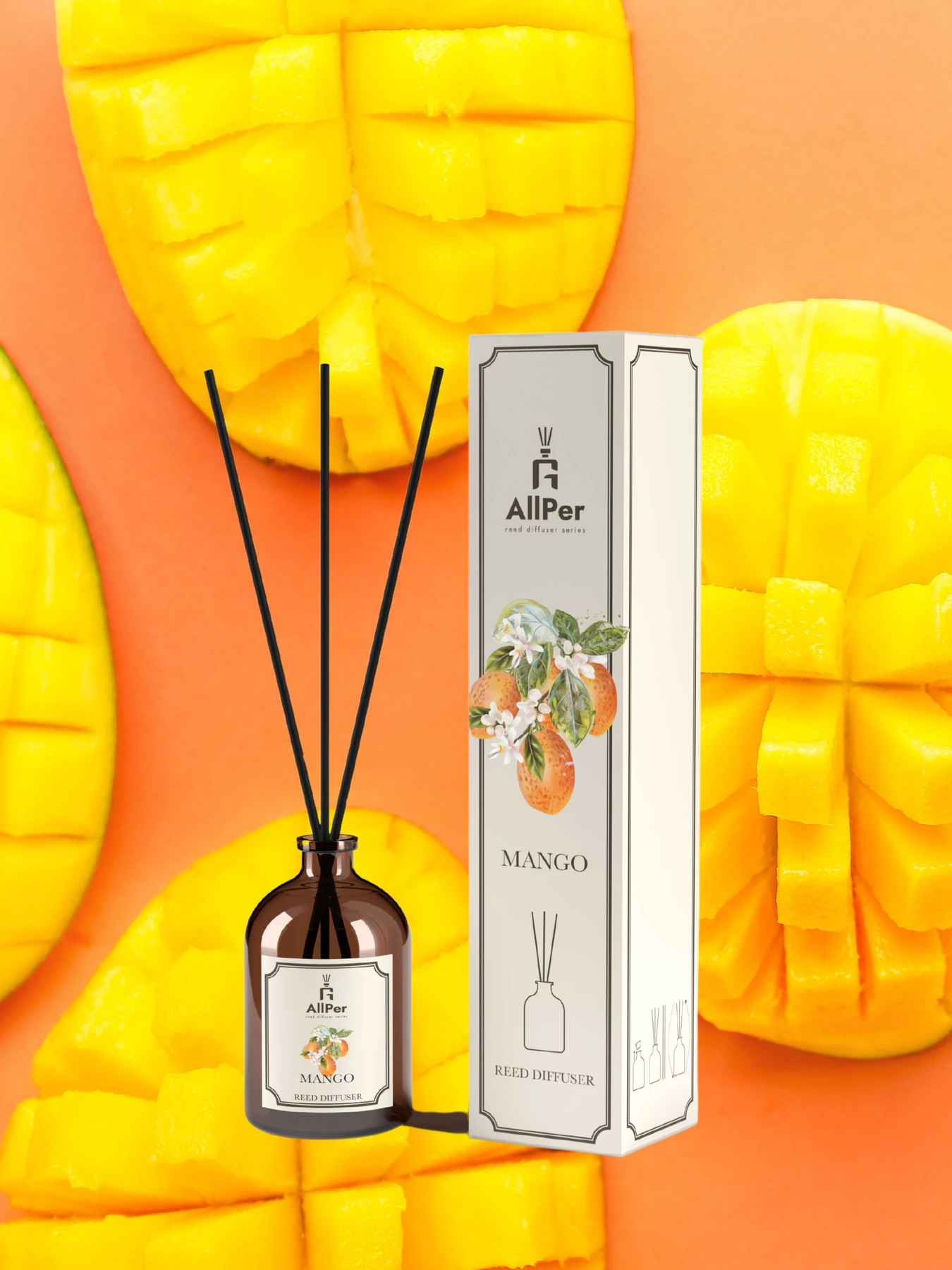 Аромадиффузор для дома Allper Манго 40ml Allper модель 003-01 Аромадиффузор для дома Allper Манго 40ml Allper модель 003-01 Фото