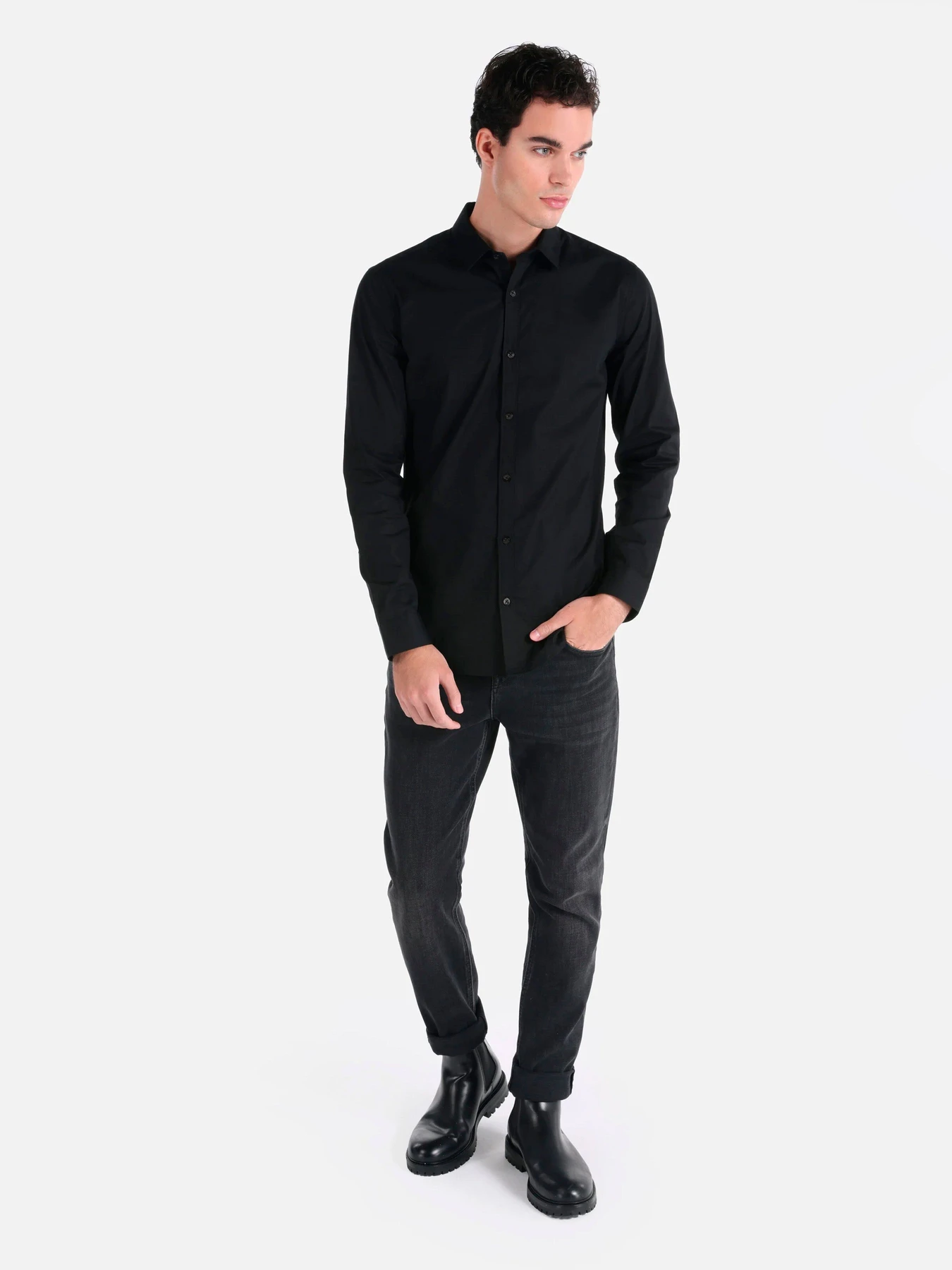 Рубашки Colin’s модель CL1041350_BLK Рубашки Colin’s модель CL1041350_BLK Фото