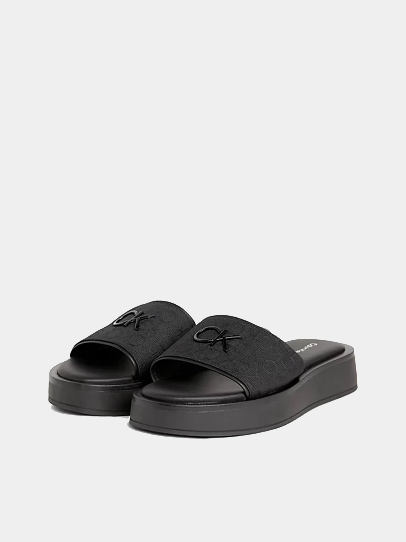 Шлёпанцы Calvin Klein модель HW0HW01488-BEH Шлёпанцы Calvin Klein модель HW0HW01488-BEH Фото