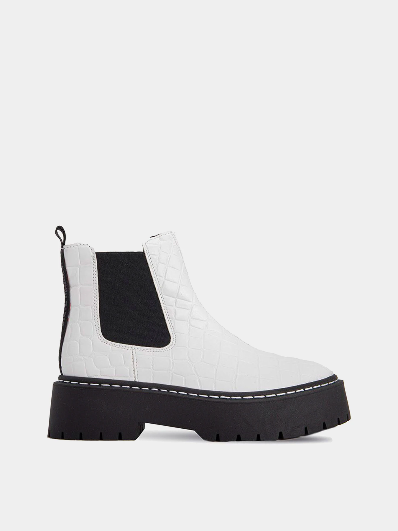 Ботинки и сапоги Steve Madden модель SM11001347-WHITE CROCO Фото