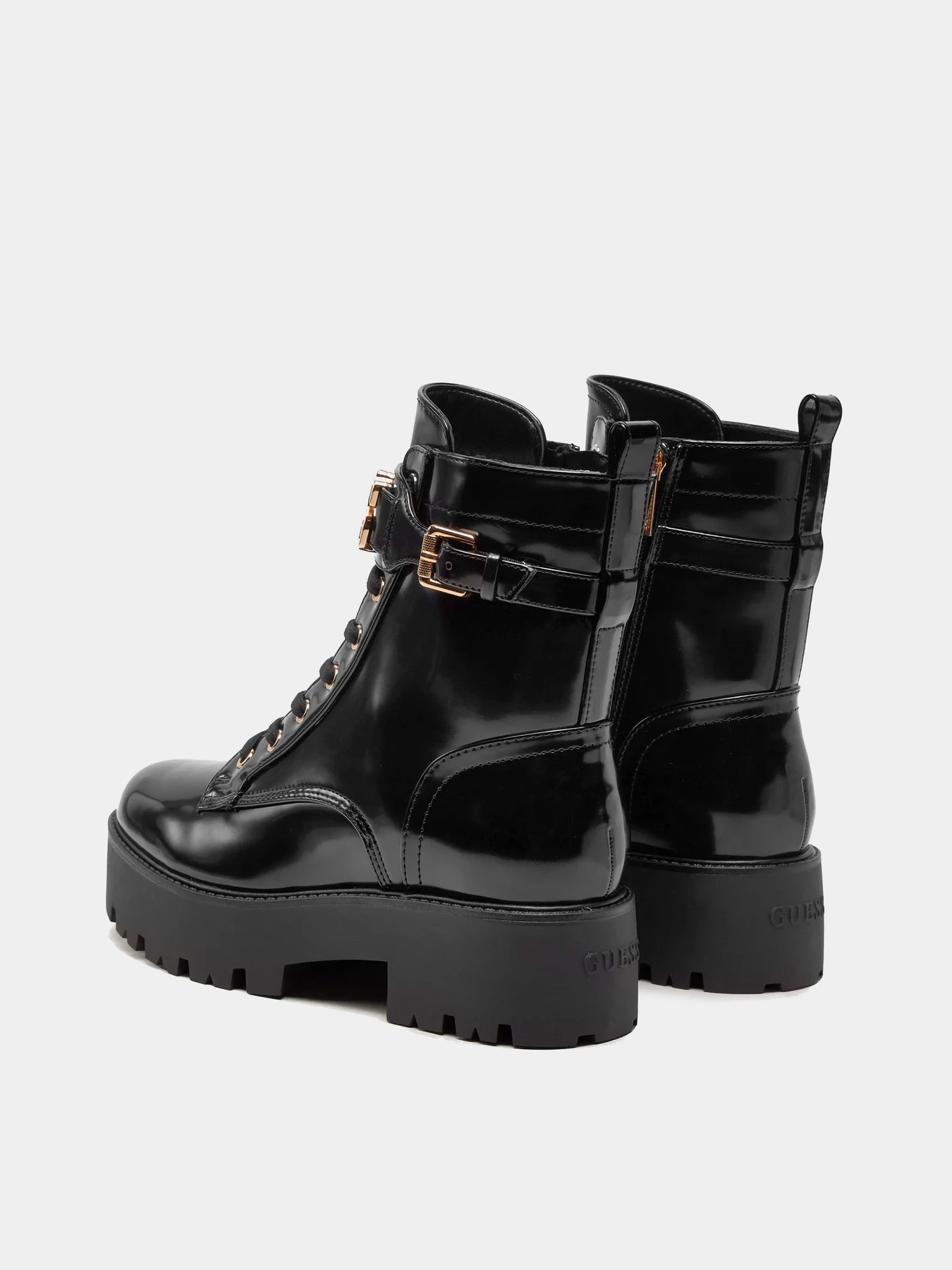 Ботинки и сапоги GUESS модель FLTSOM-PAT10-BLACK Ботинки и сапоги GUESS модель FLTSOM-PAT10-BLACK Фото