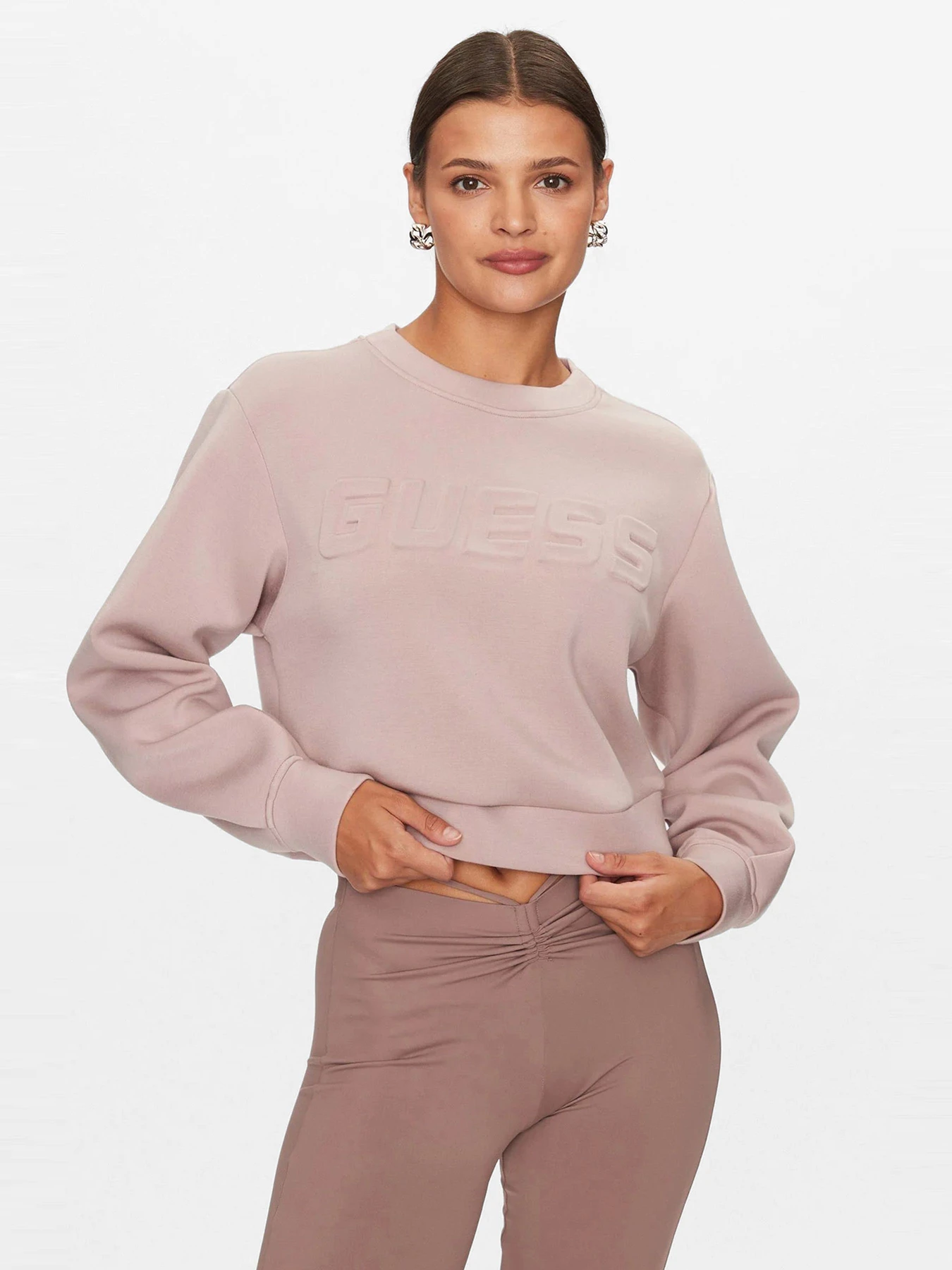 Худи и свитшоты GUESS модель V3BQ15-K7UW2-G4Q9 Фото