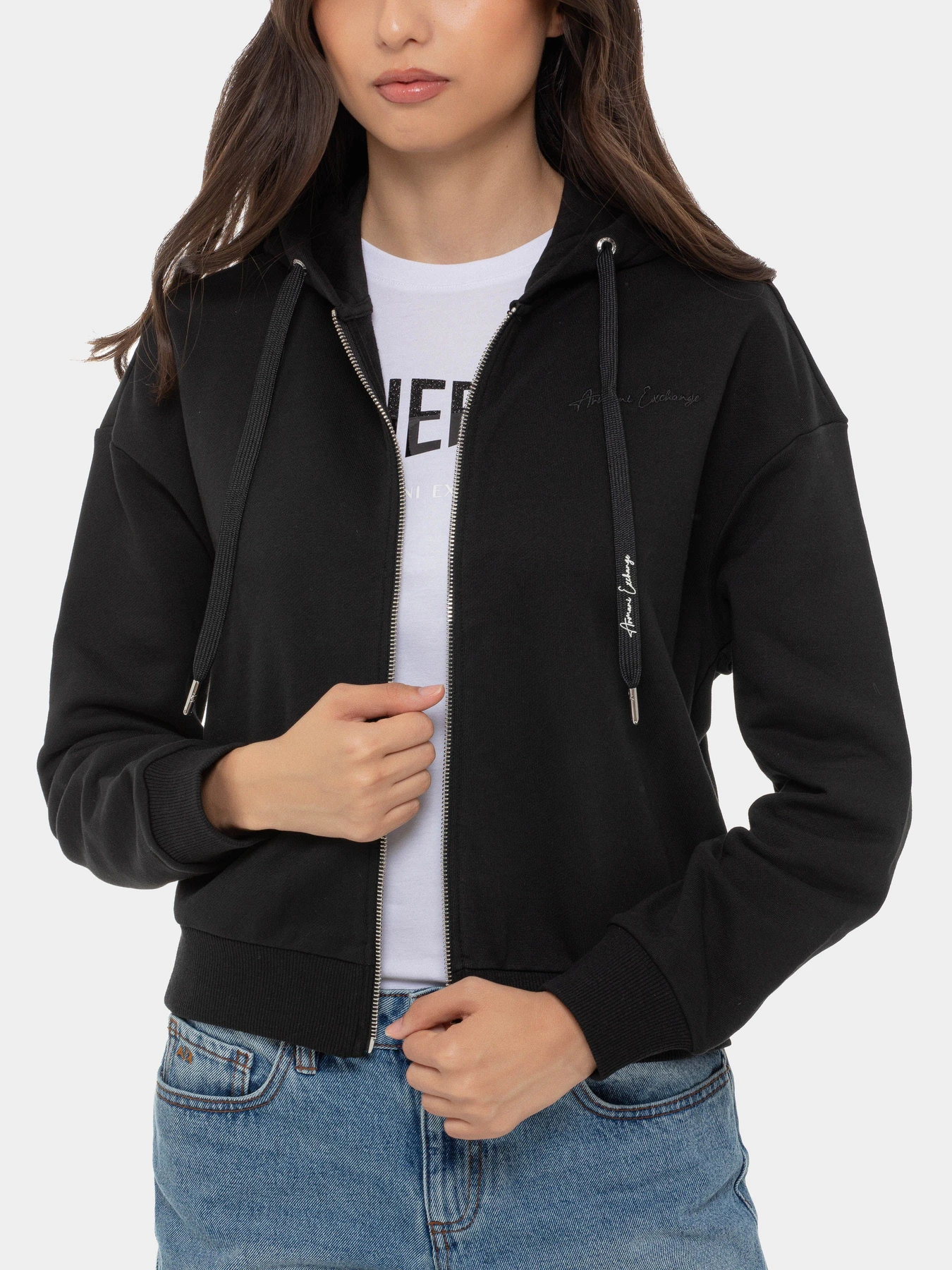 Худи и свитшоты Armani Exchange модель 6DYM72-YJEEZ-1200 Худи и свитшоты Armani Exchange модель 6DYM72-YJEEZ-1200 Фото