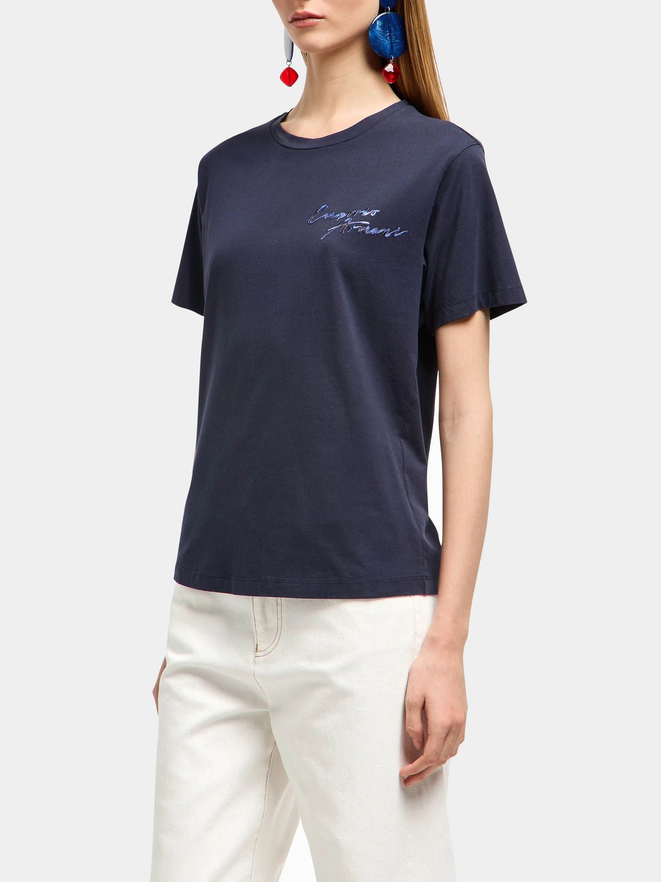 Футболки и поло Emporio Armani модель EW000903-AF12597-UB115 Футболки и поло Emporio Armani модель EW000903-AF12597-UB115 Фото