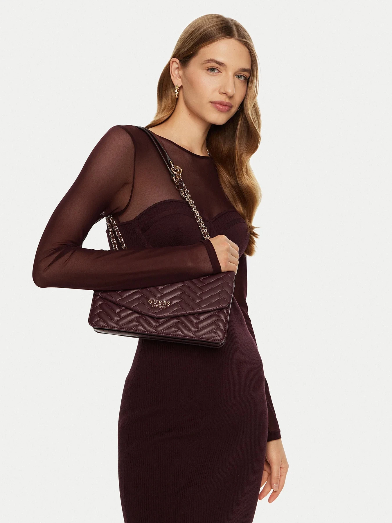 Сумки GUESS модель HWQG95-08210-AUB Сумки GUESS модель HWQG95-08210-AUB Фото