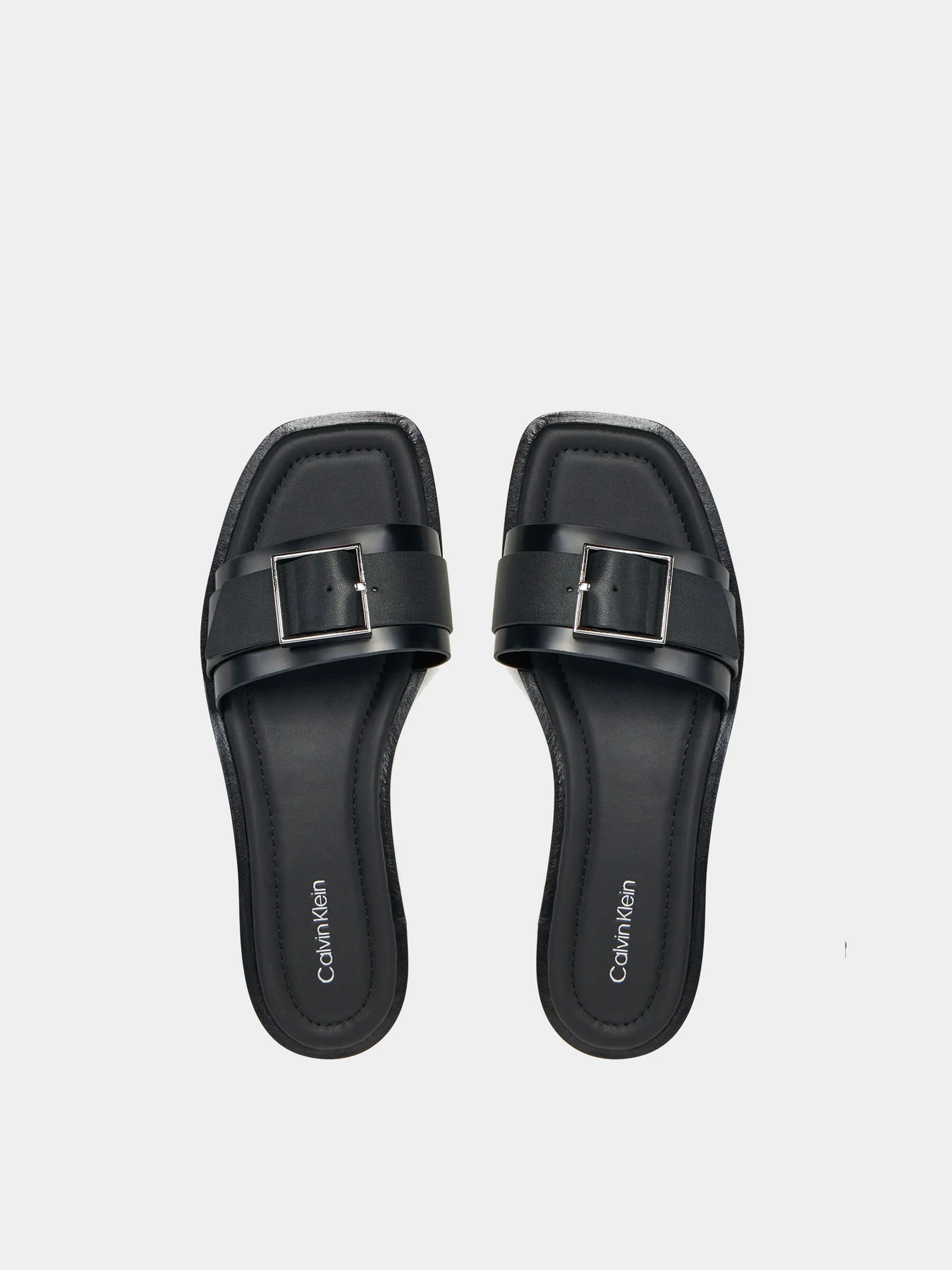 Шлёпанцы Calvin Klein модель HW0HW02490-BEH Шлёпанцы Calvin Klein модель HW0HW02490-BEH Фото