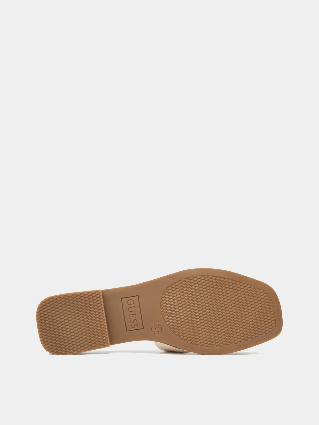 Шлёпанцы GUESS модель FLJRLL-LEA19-CREAM Фото