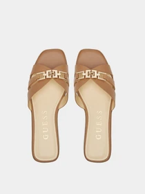 Шлёпанцы GUESS модель FLJRLL-LEA19-TAN Фото