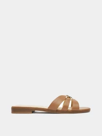 Шлёпанцы GUESS модель FLJRLL-LEA19-TAN Фото