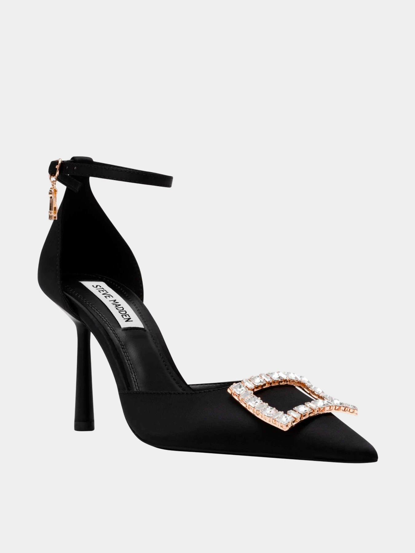 Босоножки Steve Madden модель SM11003442 BLACK SATIN Босоножки Steve Madden модель SM11003442 BLACK SATIN Фото