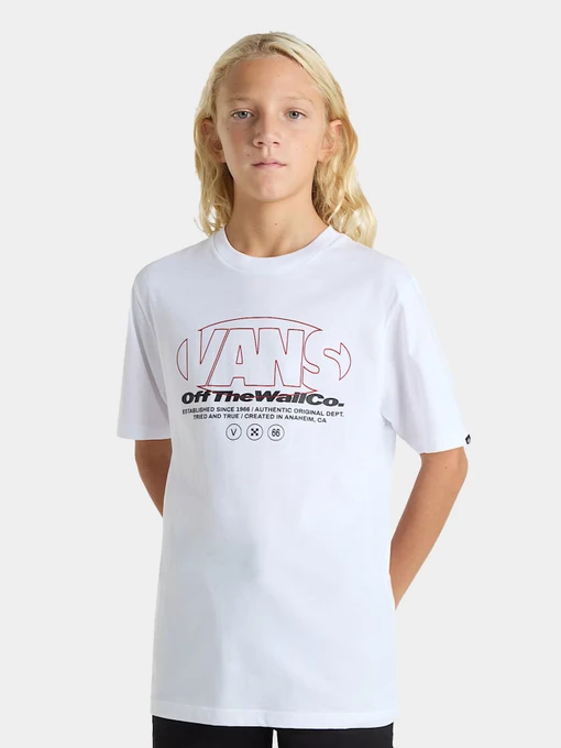 Футболкалар мен поло жейделер Vans үлгі VN000MK5WHT1 Фото