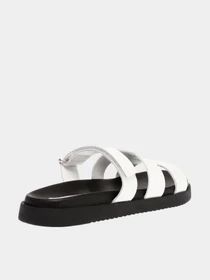 Шлёпанцы Steve Madden модель SM11003028 WHITE ACTION LEATHER Фото