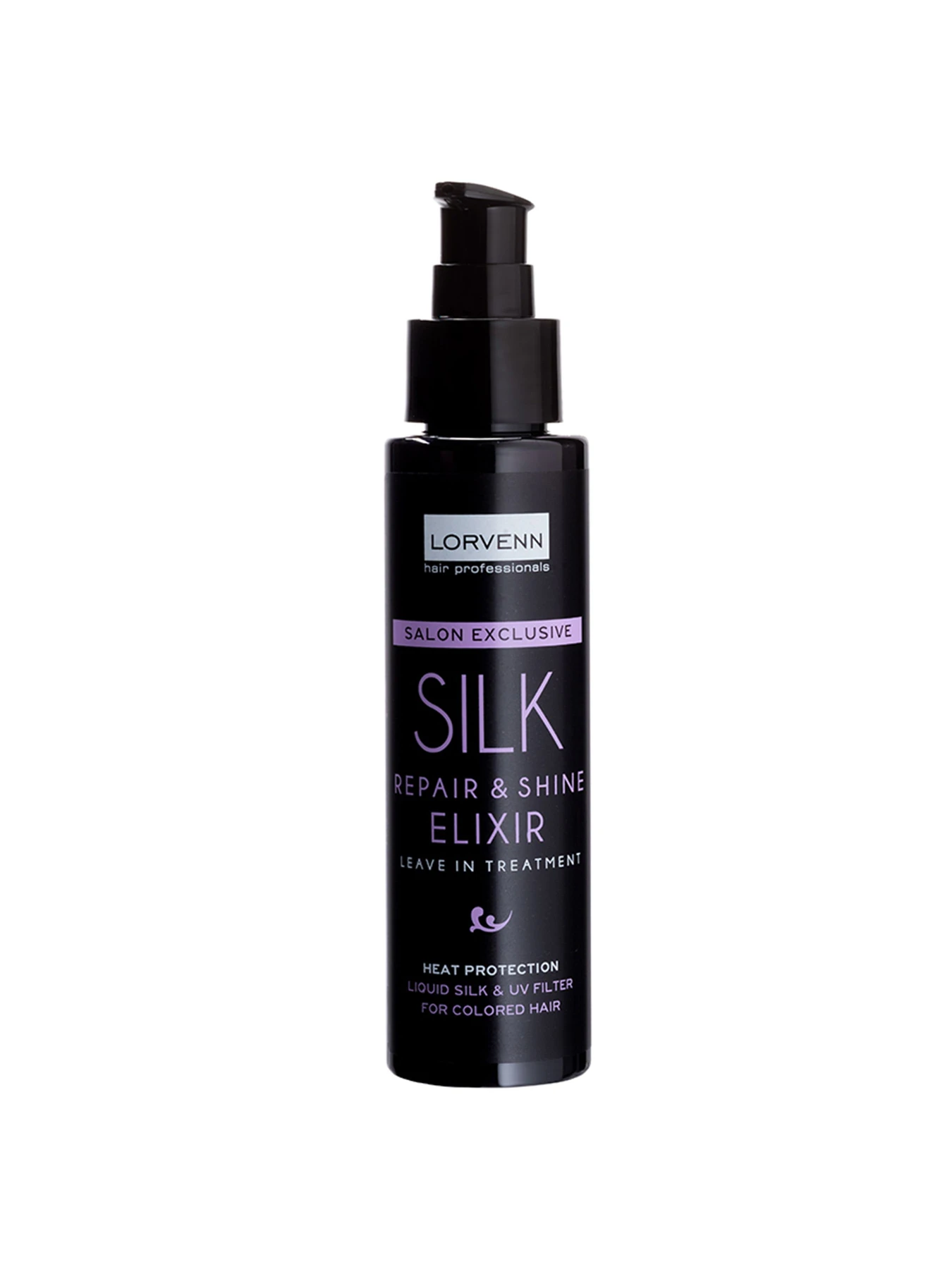 Эликсир с жидким шелком для реструктуризации и блеска волос SILK REPAIR&SHINE ELIXIR 100мл LORVENN модель 5,20E+12 Фото