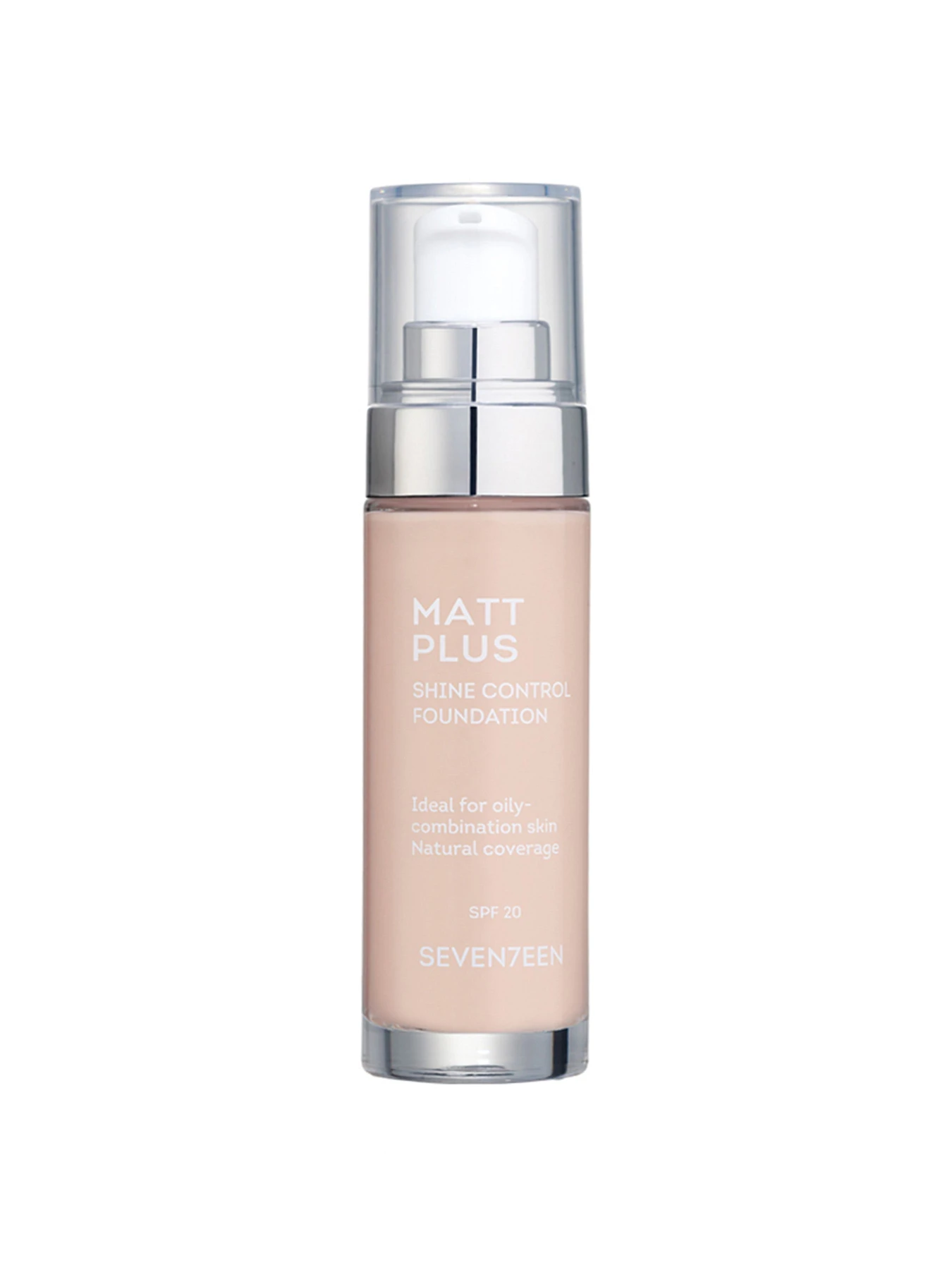 Тональный крем матирующий "MATT PLUS SHINE CONTROL FOUNDATION", тон 00, св.фарфор SEVEN7EEN модель 5,20E+12 Фото
