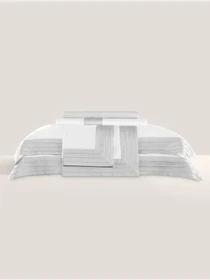 Комплект постельного белья Эдем бел/сер 145х200/200х230/50х70 TOGAS модель 1006.00837 Фото