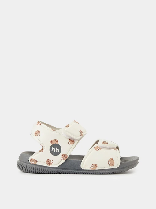 Сандалии Happy Baby модель 86511_white-with-grey Фото