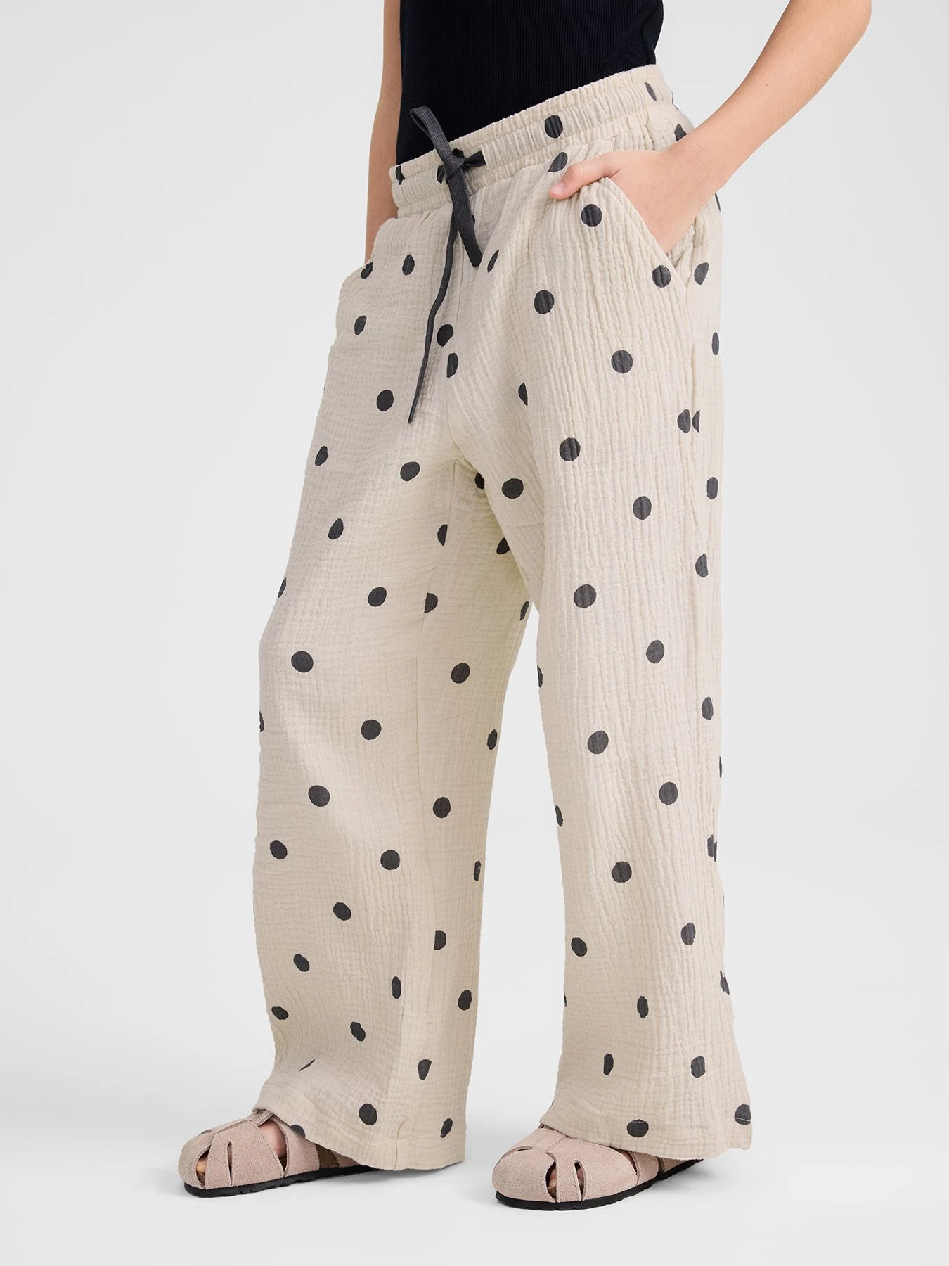 Брюки Happy Baby модель 88197-1_beige-with-dots Брюки Happy Baby модель 88197-1_beige-with-dots Фото
