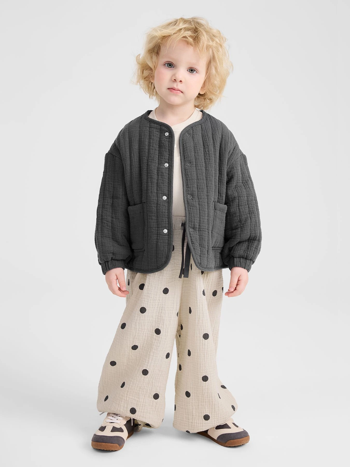 Брюки Happy Baby модель 88272_beige-with-dots Брюки Happy Baby модель 88272_beige-with-dots Фото