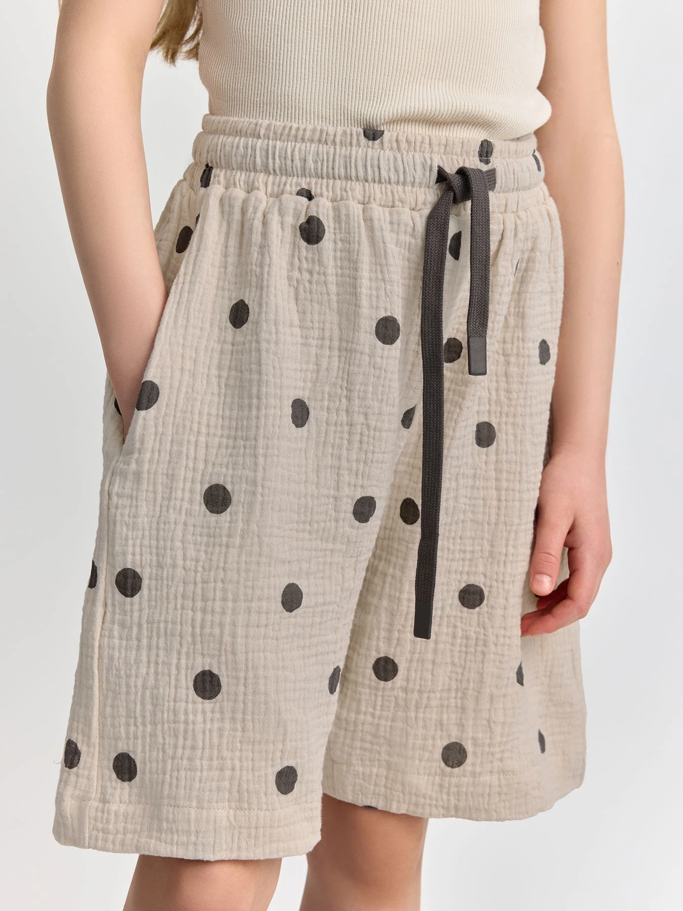 Шорты Happy Baby модель 88267-1_beige-with-dots Шорты Happy Baby модель 88267-1_beige-with-dots Фото
