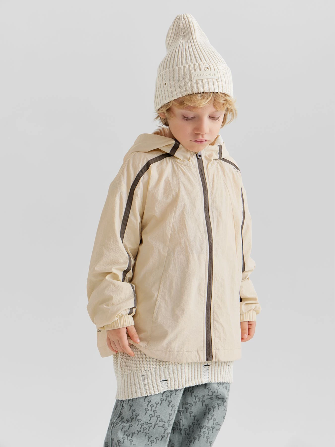 Куртки и дубленки Happy Baby модель 88251-1_milky Куртки и дубленки Happy Baby модель 88251-1_milky Фото