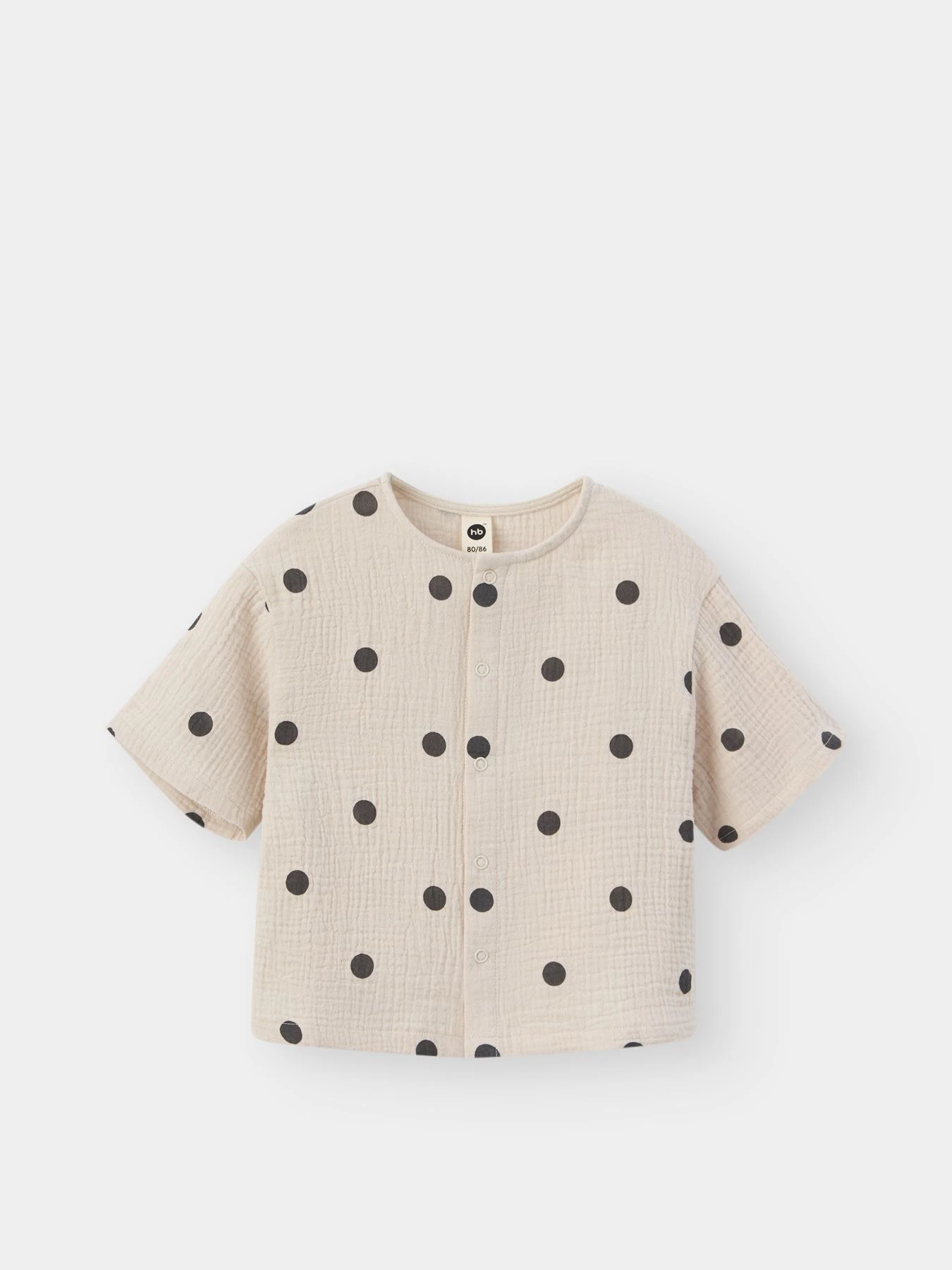Рубашки Happy Baby модель 88271_beige-with-dots Рубашки Happy Baby модель 88271_beige-with-dots Фото