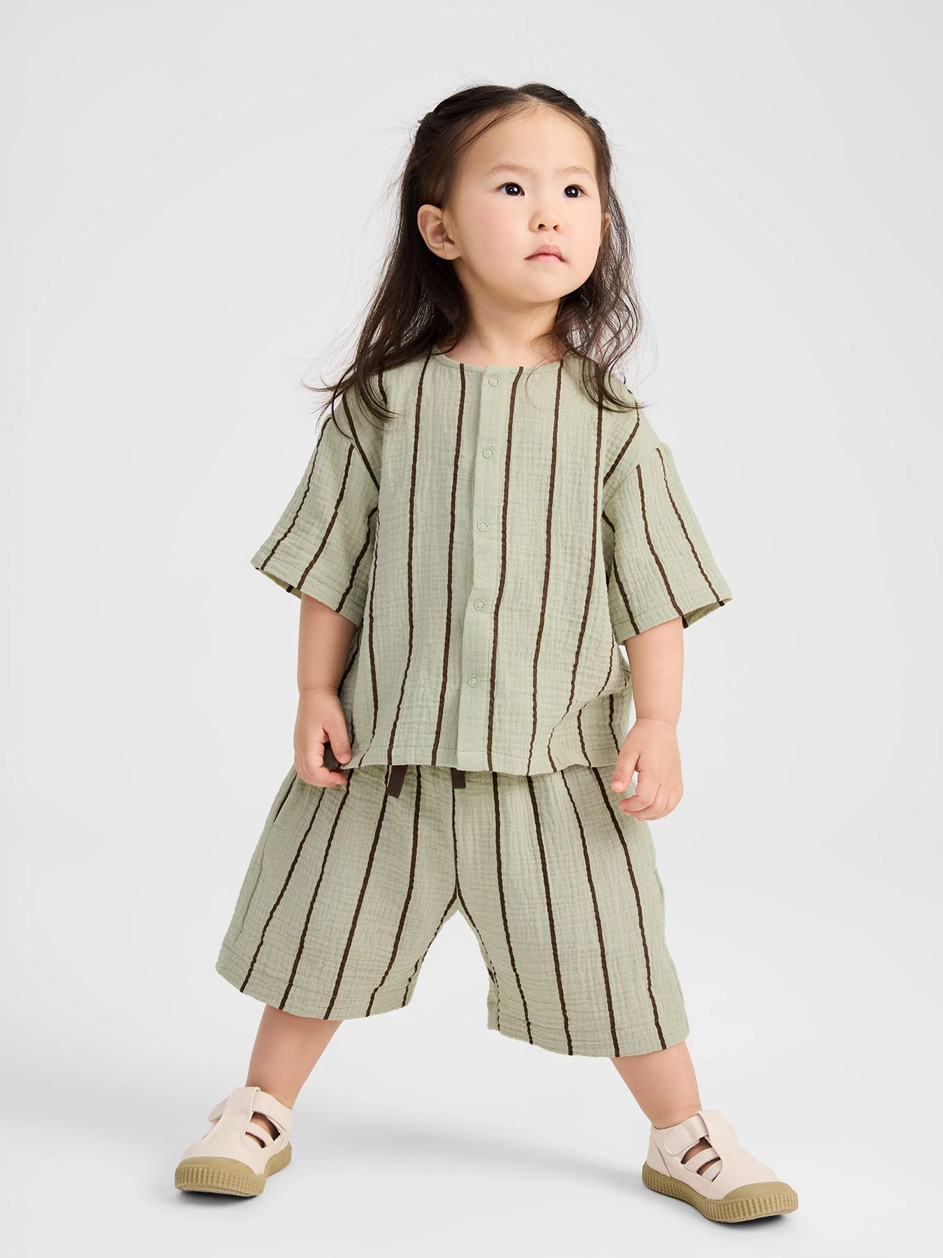 Рубашки Happy Baby модель 88271_green-with-stripes Рубашки Happy Baby модель 88271_green-with-stripes Фото