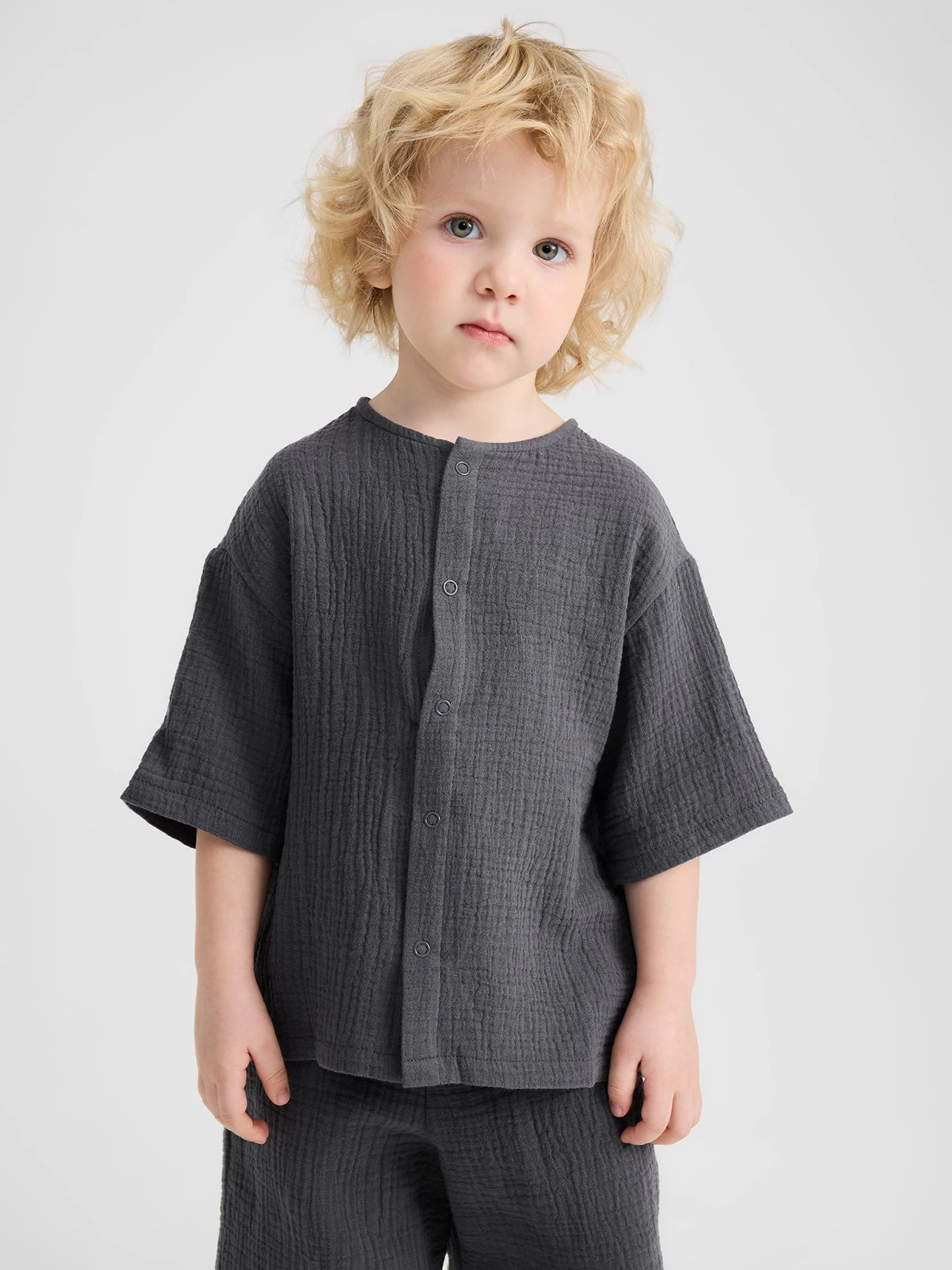 Рубашки Happy Baby модель 88271_dark-grey Рубашки Happy Baby модель 88271_dark-grey Фото