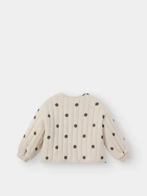 Куртки и дубленки Happy Baby модель 88270-1_beige-with-dots Фото