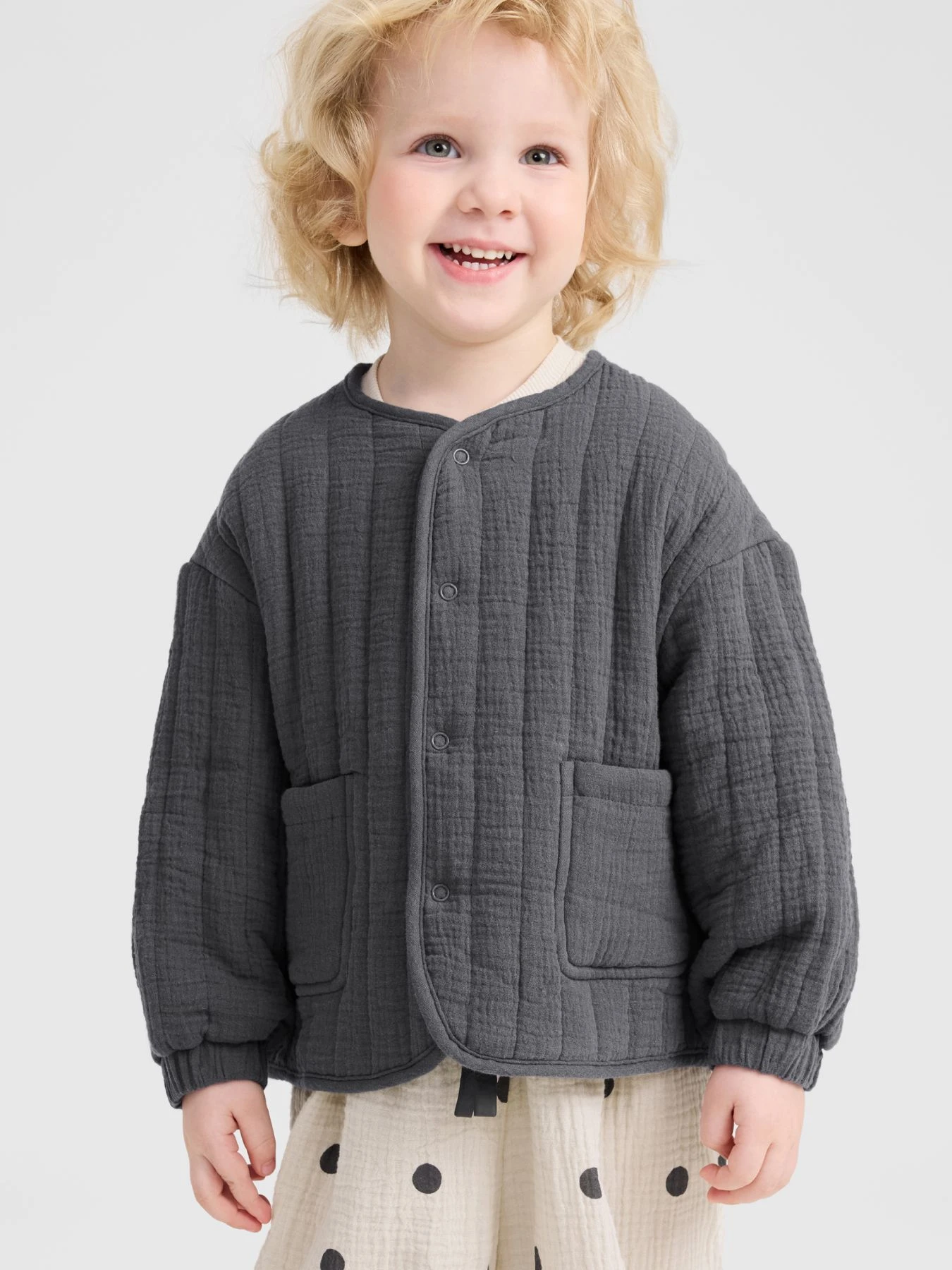 Куртки и дубленки Happy Baby модель 88270-1_dark-grey Куртки и дубленки Happy Baby модель 88270-1_dark-grey Фото