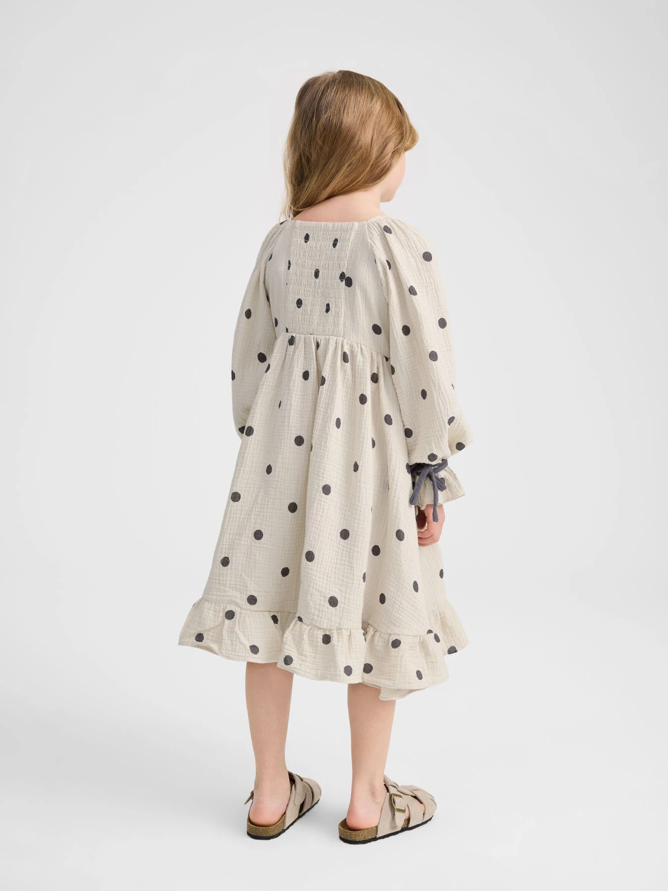 Платья Happy Baby модель 88273-1_beige-with-dots Платья Happy Baby модель 88273-1_beige-with-dots Фото