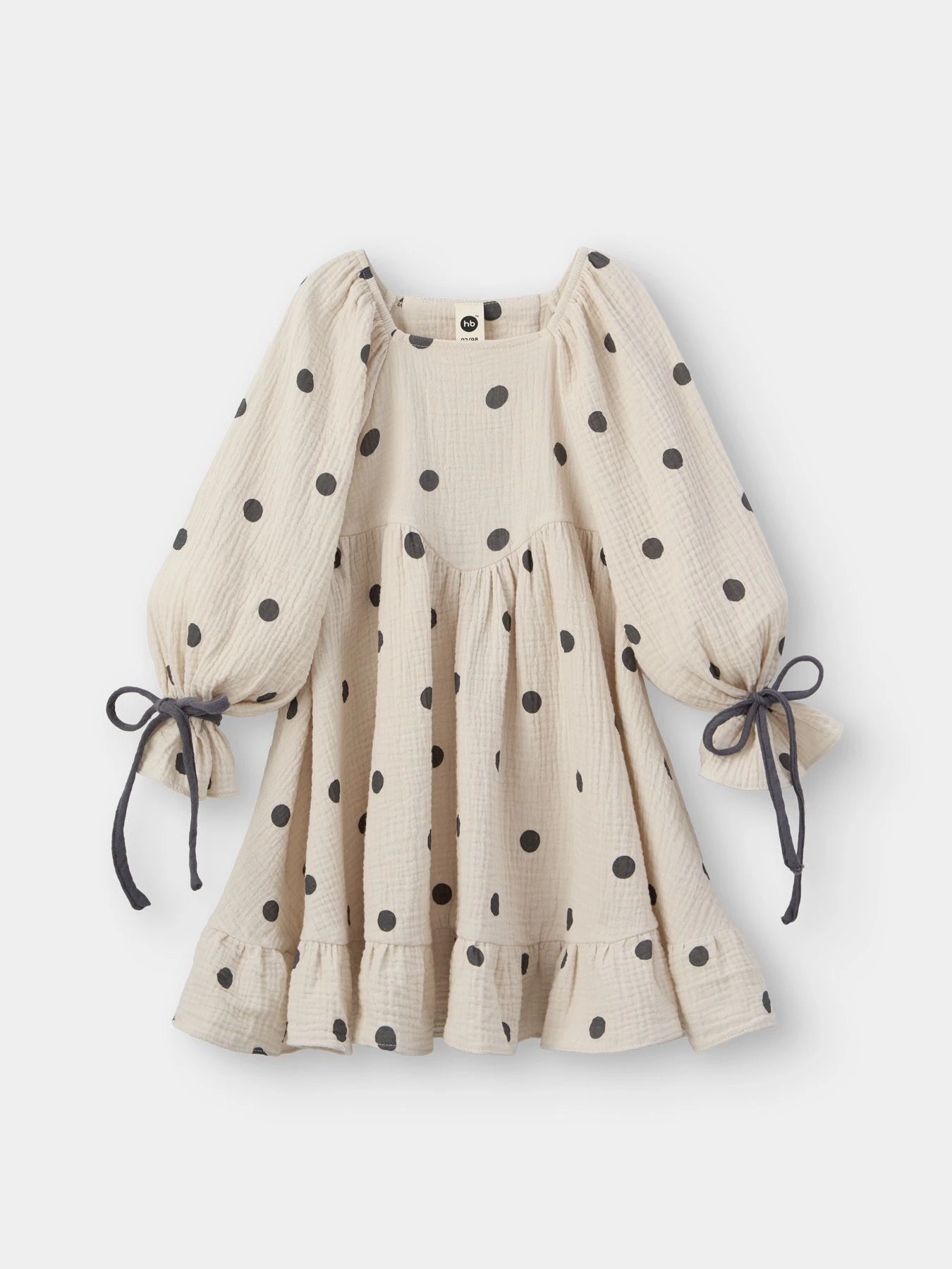 Платья Happy Baby модель 88273-1_beige-with-dots Платья Happy Baby модель 88273-1_beige-with-dots Фото