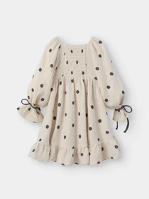 Платья Happy Baby модель 88273-1_beige-with-dots Фото