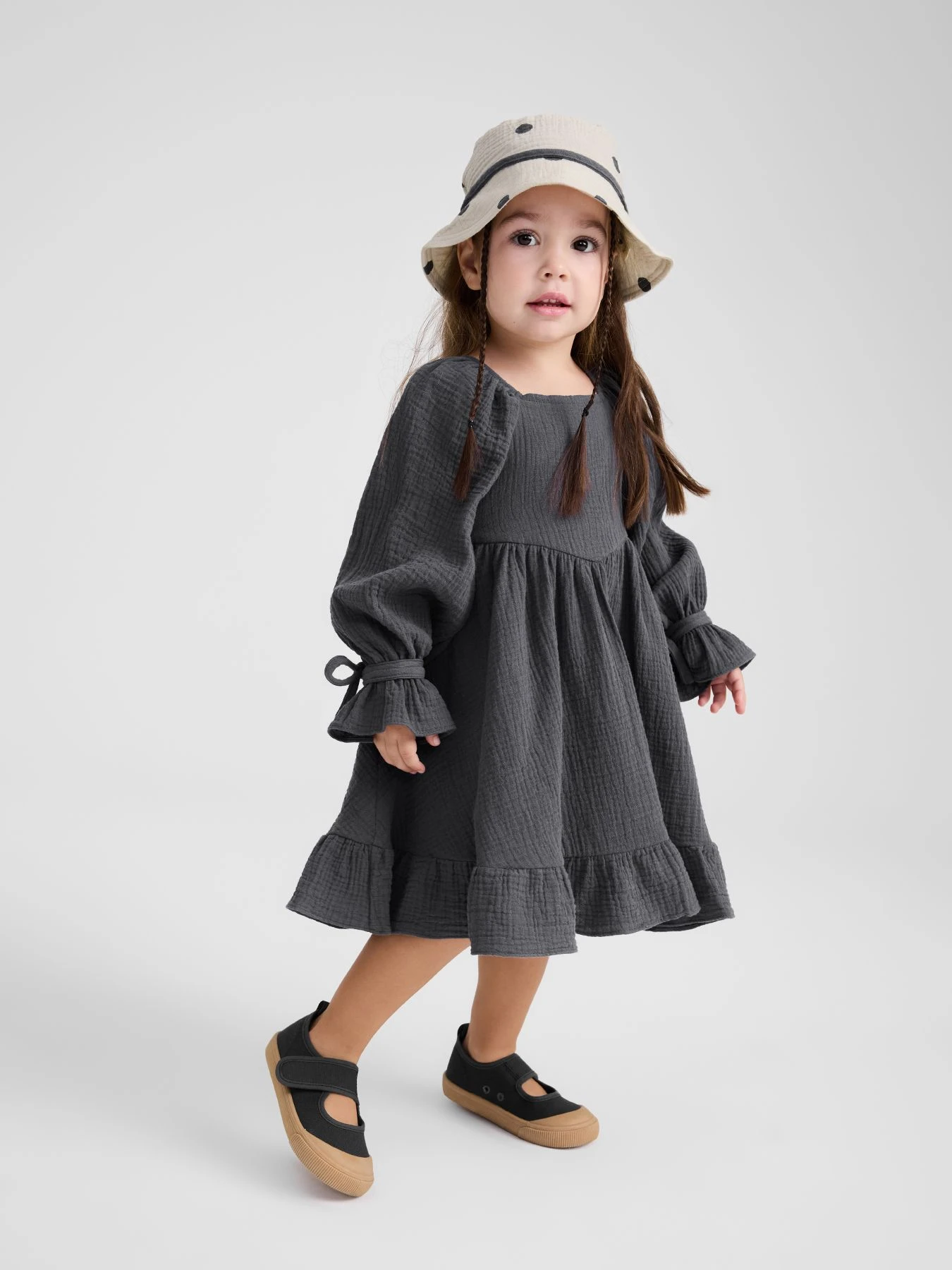 Платья Happy Baby модель 88273-1_dark-grey Платья Happy Baby модель 88273-1_dark-grey Фото