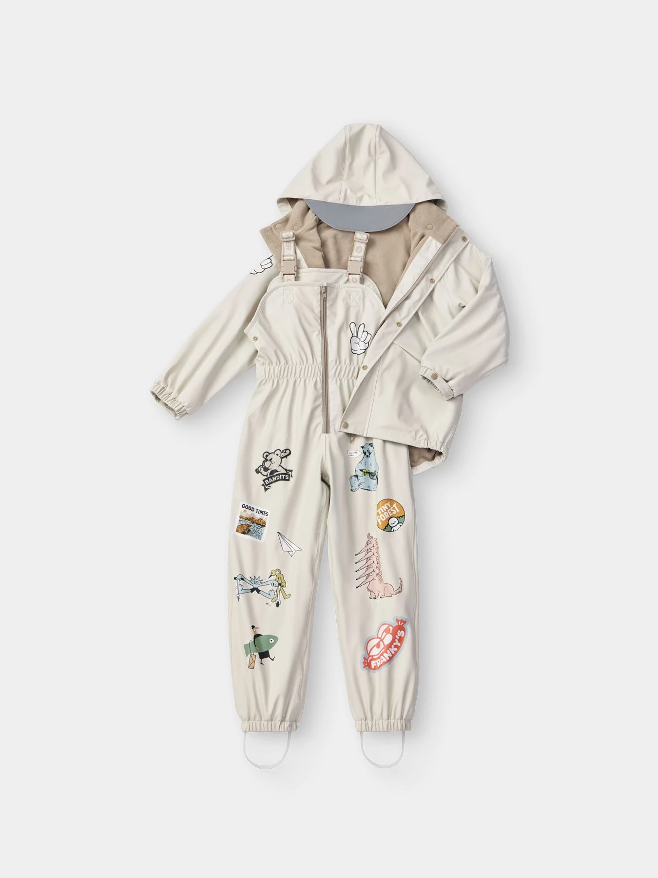 Костюмы Happy Baby модель 88500-1_beige-stickers Костюмы Happy Baby модель 88500-1_beige-stickers Фото