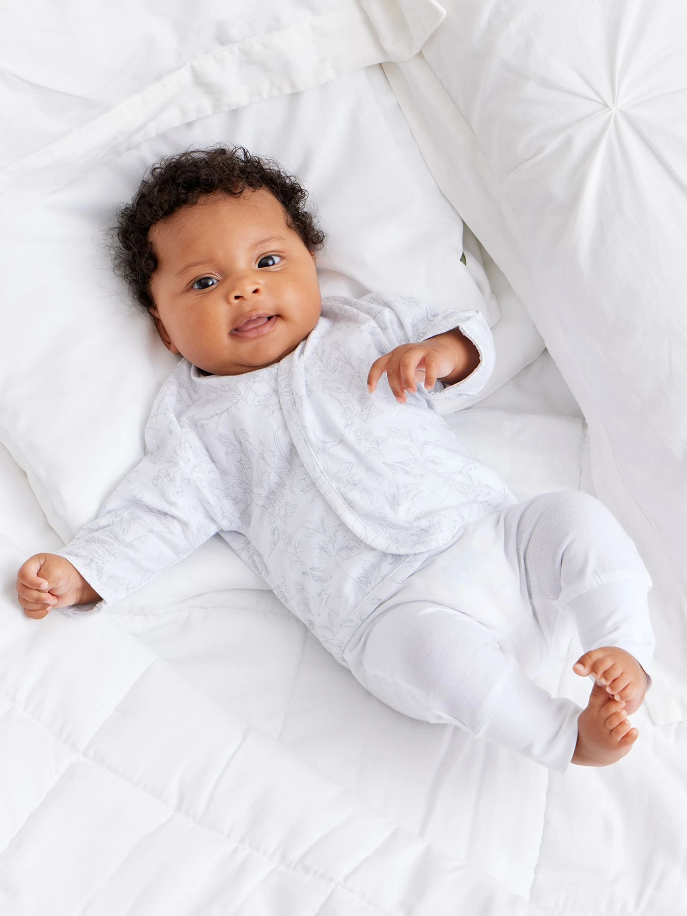 Одежда для младенцев Happy Baby модель 90123_white-nature Одежда для младенцев Happy Baby модель 90123_white-nature Фото