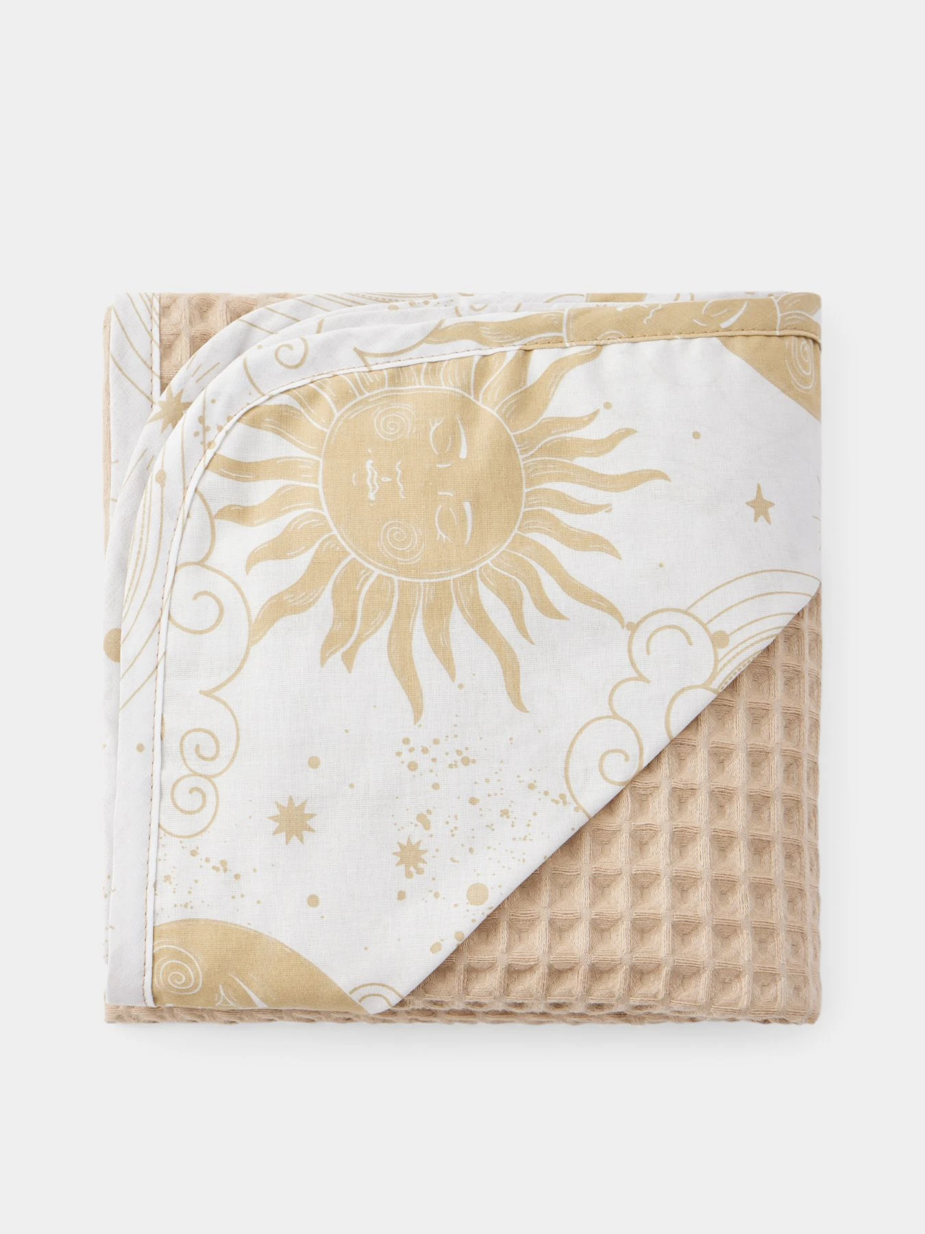 Полотенце с капюшоном 100х100 см Happy Baby модель 87554_beige Полотенце с капюшоном 100х100 см Happy Baby модель 87554_beige Фото