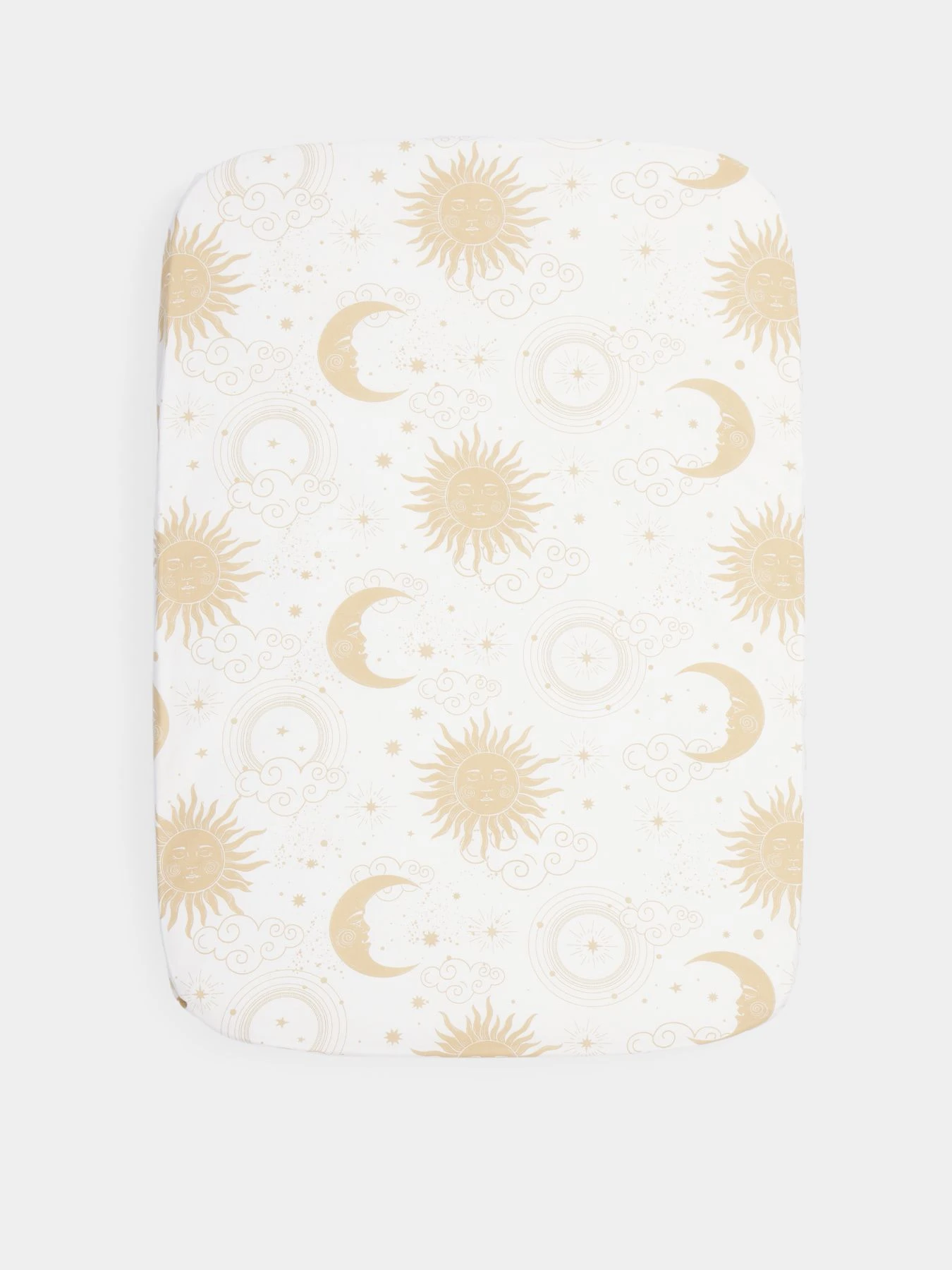 Простыня на резинке 100х70 см Happy Baby модель 87546_beige Простыня на резинке 100х70 см Happy Baby модель 87546_beige Фото