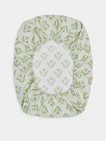 Простыня на резинке 100х70 см Happy Baby модель 87546_green Фото