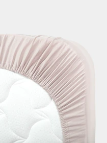 Простыня на резинке 100х70 см (90х70 см) Happy Baby модель 87522_pink Фото
