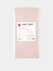 Простыня на резинке 100х70 см (90х70 см) Happy Baby модель 87522_pink Фото