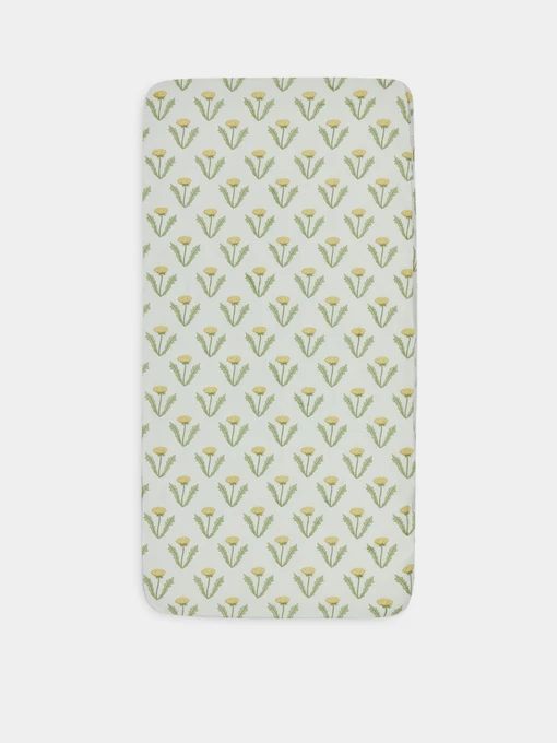 Простыня на резинке 145х70 см Happy Baby модель 87547_green Фото