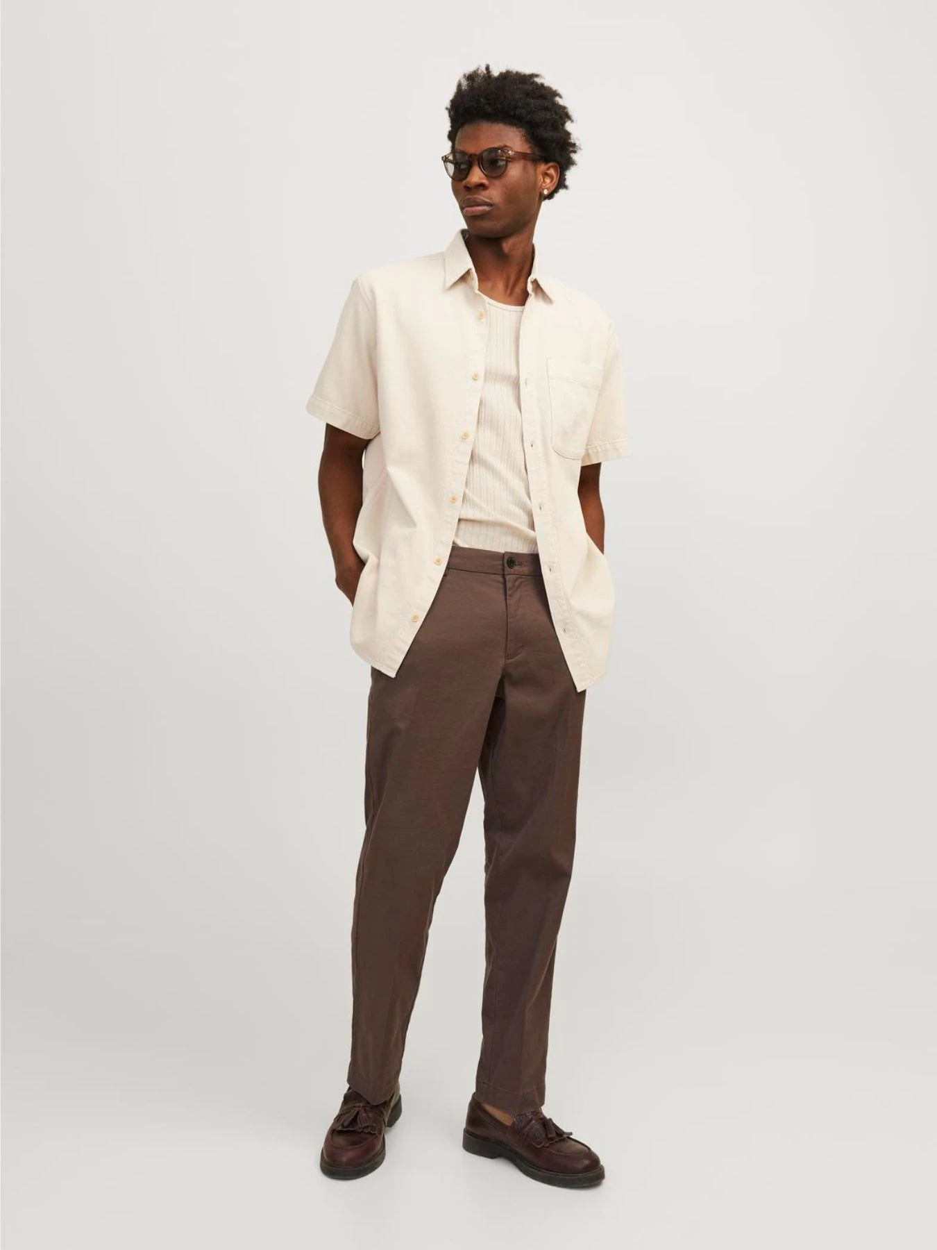 Брюки JACK & JONES модель 12255441_CoffeeQuartz Брюки JACK & JONES модель 12255441_CoffeeQuartz Фото