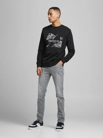 Джинсы JACK & JONES модель 12184226_GREYDENIM Фото