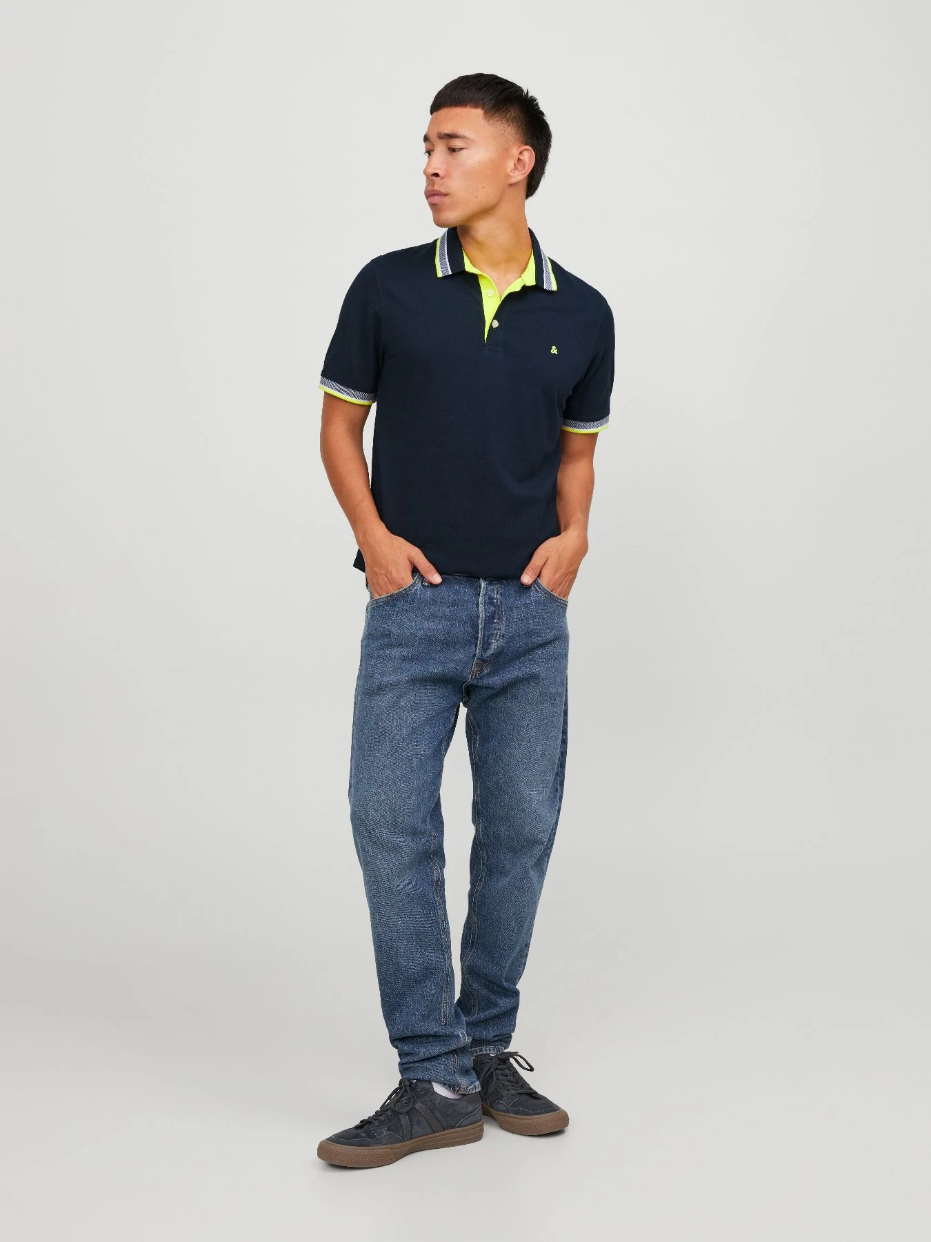 Футболки и поло JACK & JONES модель 12136668_NavyBlazerNEON Фото
